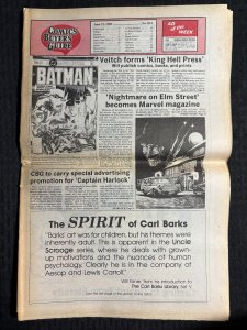 1989 COMICS BUYERS GUIDE Newspaper #814 VG+ 4.5 First Classics / Batman Movie