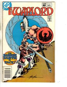 Lot Of 6 Warlord DC Comic Books # 67 74 80 82 124 + Annual 1 Mike Grell JG6