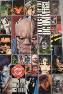 FACES of the DC UNIVERSE Promo poster, 22x34, Unused, more Promos in store