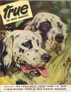 PULP:  True 6/1946-Fawcett-Petty pin-up girl-Erle Stanley Gardner-crime-VG