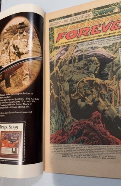 Swamp Thing #2 (1973) Forever....! Bernie Wrightson art