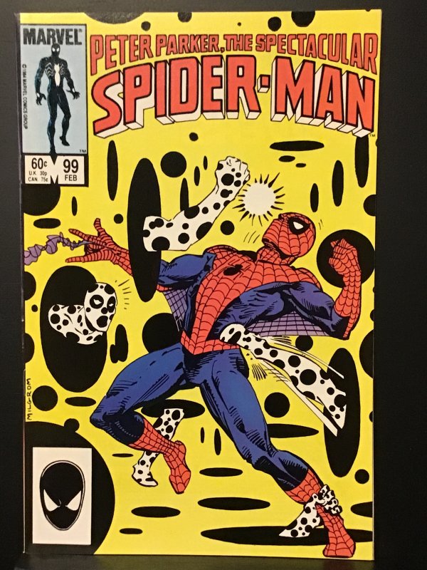 The Spectacular Spider-Man #99 (1985) NM- 9.2 1st cover appearance The Spot