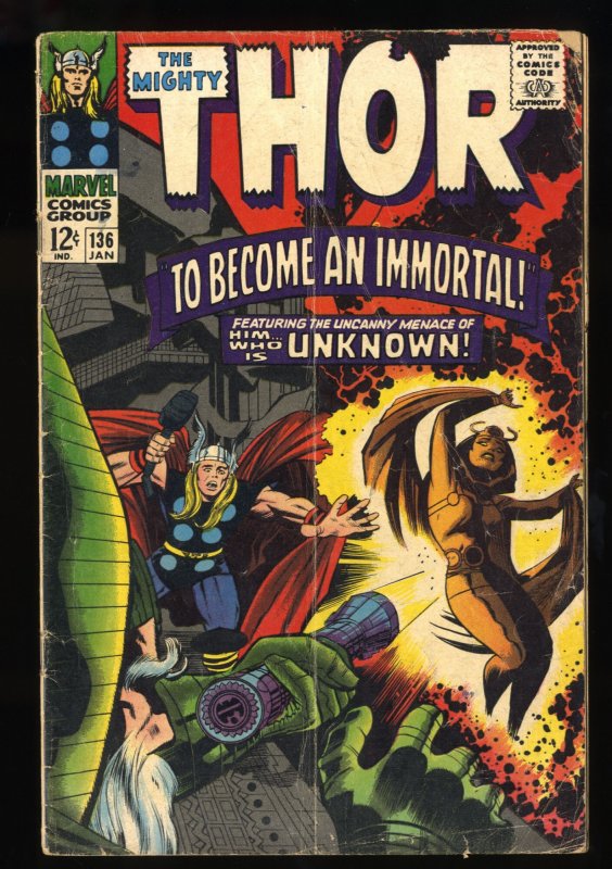 Thor #136 VG- 3.5 1st Adult Lady Sif!