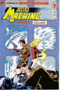 JUSTICE MACHINE #4, VF/NM, Elementals, Comico, 1986 more in storee