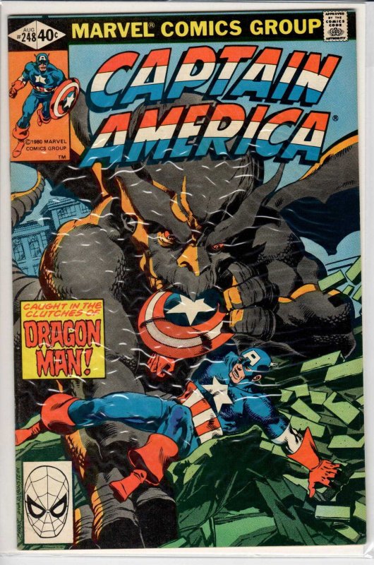 Captain America #248 Direct Edition (1980) 8.0 VF