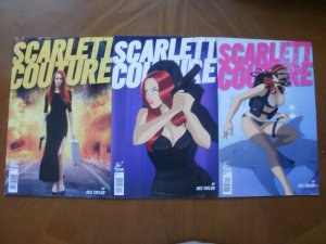 3 Titan Comics SCARLETT COUTURE Comic #1 #2 #3 (Swimsuit Cover (2015) Des Taylor