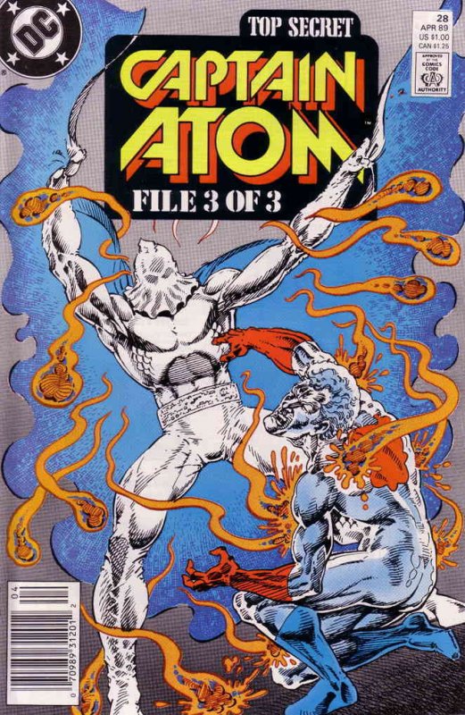 Captain Atom (DC) #28 (Newsstand) FN ; DC | Top Secret File 3