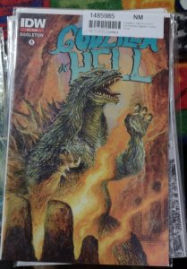 GODZILLA IN HELL # 2 2015 IDW RARE 2ND PRINT HTF EGGLETON  PAINTED COVER