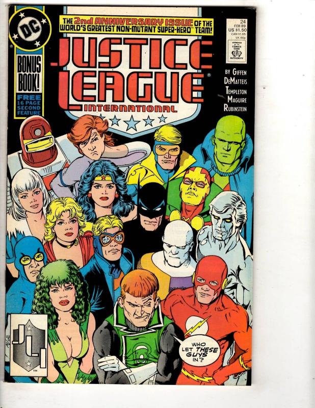 10 Justice League Comics International 21 24 25 15 3 America 27 32 Europe + J313