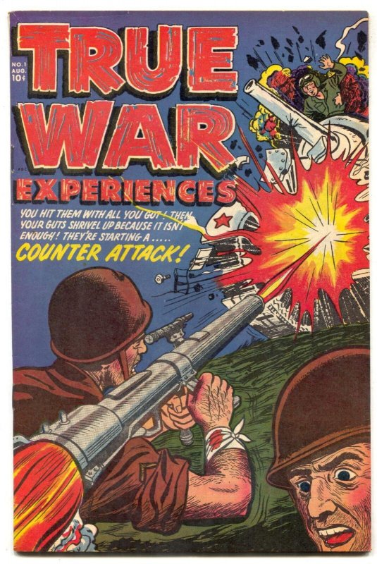 True War Experiences #1 1952-KOREAN WAR Golden Age VF-