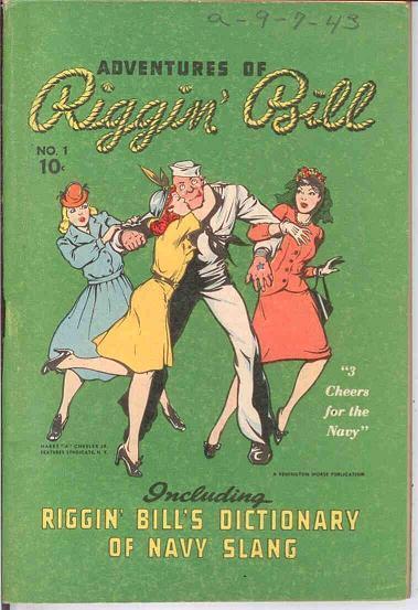 ADVENTURES OF RIGGIN BILL (1943 CHESLER) 1 VG COMIC CAR COMICS BOOK