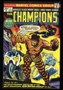 Champions (1975) #1 NM 9.4 Ghost Rider Black Widow Hercules!