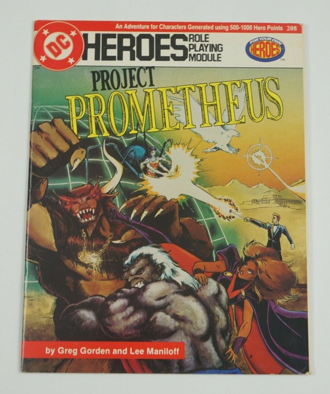 Project Prometheus: A DC Heroes RPG Adventure Module FN 1985 Mayfair Games 208 