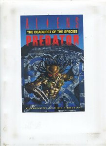 ALIENS VS PREDATOR: THE DEADLIEST OF SPECIES POSTCARD (9.2) SIGNED BY CLAREMONT!