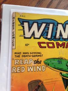 Wings Comics 117 VG- Fiction House Possible Maurice Whitman cover 1952