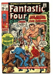 FANTASTIC FOUR #102 1970-SUB MARINER-JACK KIRBY ART MAR VG