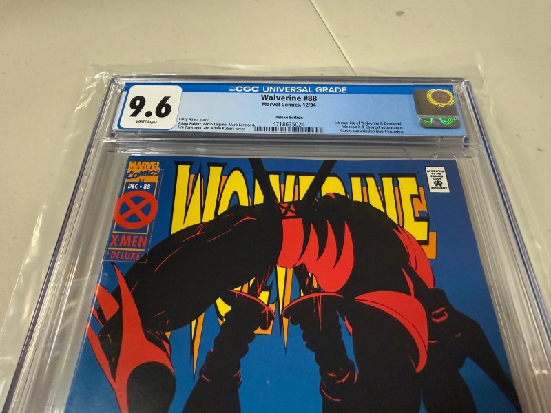 Wolverine # 88 CGC Graded 9.6 Marvel Comic Book X-Men Deadpool X-Men JH31