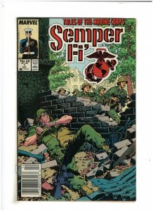 Semper Fi' #1 VF- 7.5 Newsstand Marvel Comics 1988 Tales Marine Corp, Vietnam