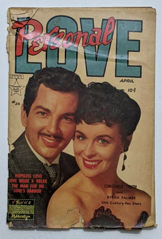 Personal Love #26 (Apr 1954, Eastern Color) Good- 1.8  