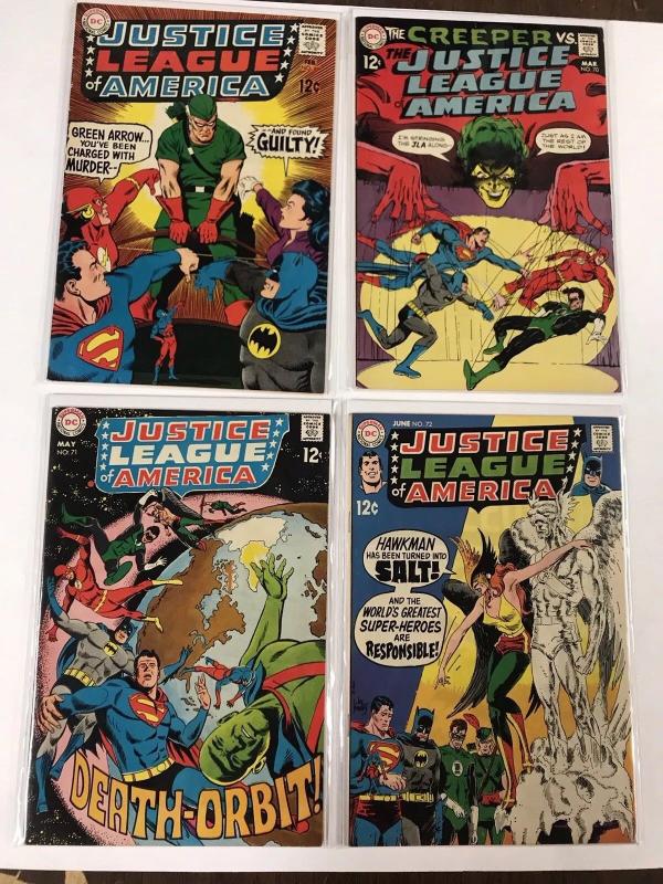 Justice League Of America 63 64 65 66 68 69 70 71 72 Vf/nm Dc Silver Age