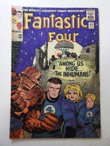 Fantastic Four #45 (1965) VG Condition moisture stain, 2 in tear fc and bc