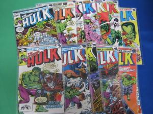 INCREDIBLE HULK Bronze Age 271-284 run F/VF (C42)