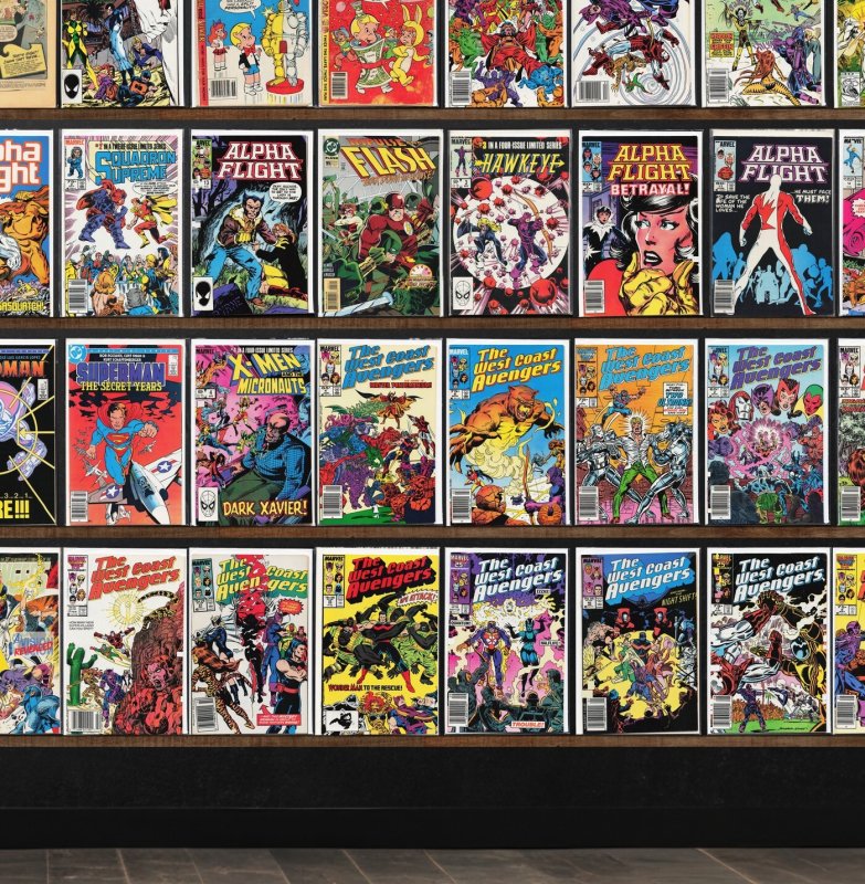 Huge Lot 150+ Comics with Alpha Flight, West Coast Avengers & More!