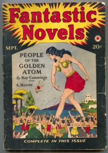 Fantastic Novels Pulp #2 September 1940- People of the Golden Atom VG