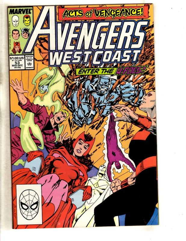 10 West Coast Avengers Marvel Comic Books # 53 54 55 56 57 58 59 60 61 62 DB3