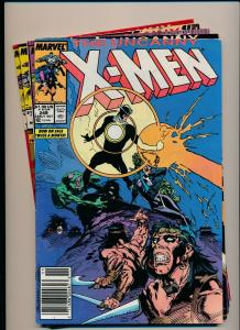 MARVEL Great SET!!! UNCANNY X-MEN #249-253 VG/F(PJ76) 