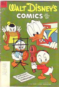 Comics and Stories, Walt Disney's #163 (Apr-54) FN Mid-Grade Donald Duck, Hue...