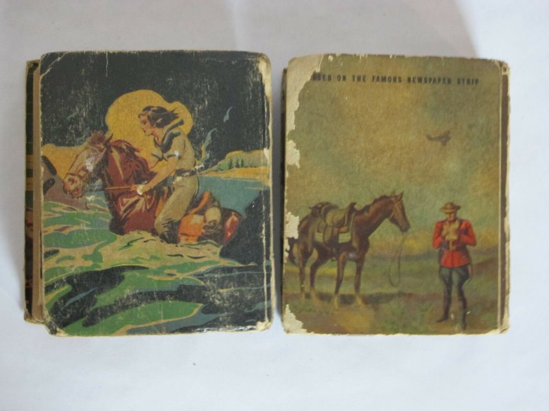 Lot of 2 Zane Grey Big Little Books King of the Royal Mounted Gets His Man 1936