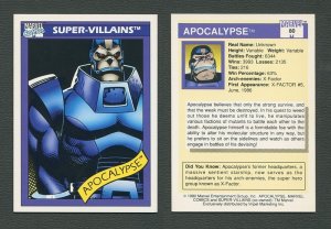 1990 Marvel Comics Card  #80 (Apocalypse)   MINT