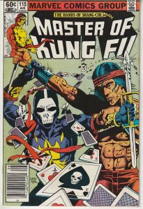 Master of Kung Fu #115 Newsstand Edition (1982)