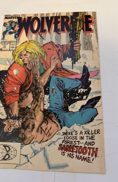 Wolverine #10 (1989) sabretooth is his name