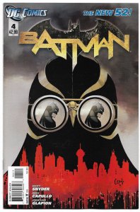 BATMAN#4 VF 2011 SNYDER/CAPULLO DC COMICS THE NEW 52!