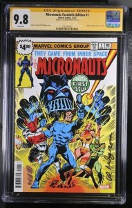 Micronauts : Facsimile Edition (2023) # 1 ( CGC 9.8 SS) Signed Al Milgrom . C =1