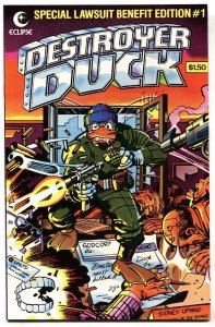 Destroyer Duck #1 - First appearance of GROO-1982-comic book NM-