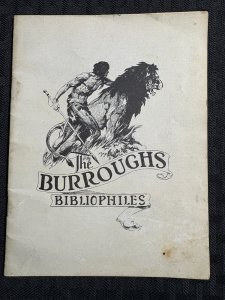 1960's THE (Edgar Rice) BURROUGHS ERB BIBLIOPHILES A-Z 22pg Booklet G/VG 3.0