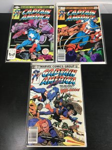 3PC CAPTAIN AMERICA LOT (8.0) #270, 271, 273!! 1982