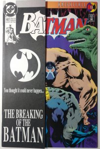 Batman #497 (9.2, 1993) Bane breaks Batman's back