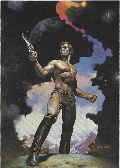 1992 Boris Vallejo #55 Behind the Walls of Terra