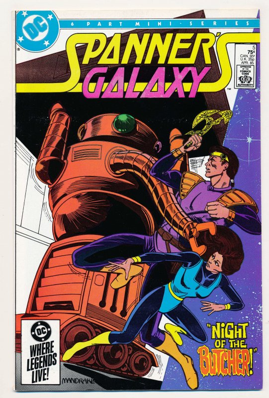 Spanners Galaxy (1984 DC) #1-6 FN/VF Complete series
