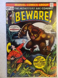 BEWARE # 1 MARVEL BRONZE HORROR WEREWOLF