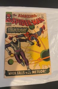 The Amazing Spider-Man #36 (1966)when falls theMeteor some foxxing