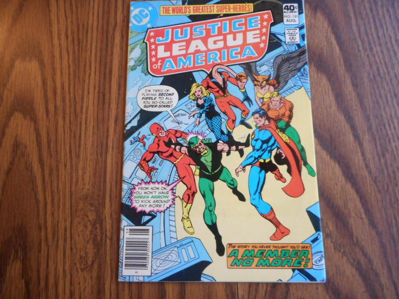 Justice League of America #181 (1980) KEY GREEN ARROW LEAVES JLA