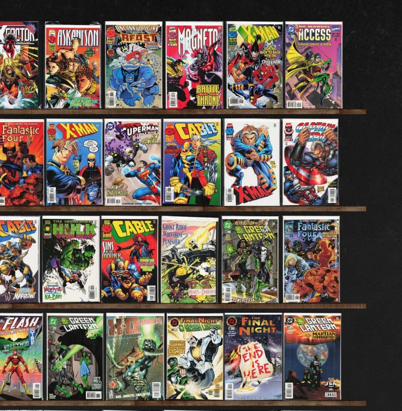 Huge Lot 150+ Comics with Green Lantern, Captain America, Firearm & More!