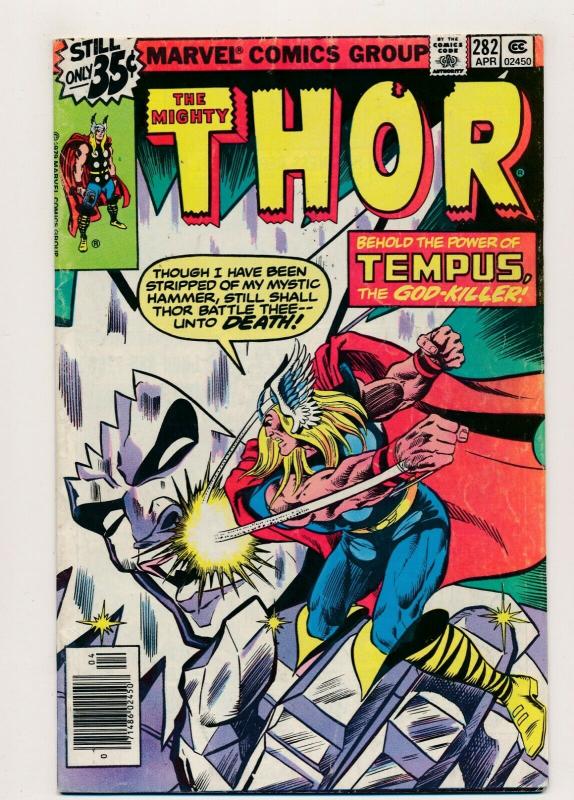 MARVEL LOT of 7- The Mighty THOR #280-284,325326 1978/'79/'82 G/VG (PJ92) 