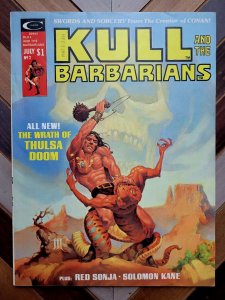 KULL & BARBARIANS #1-3 FN+ Marvel 1975 Complete Series ft Red Sonja Solomon Kane