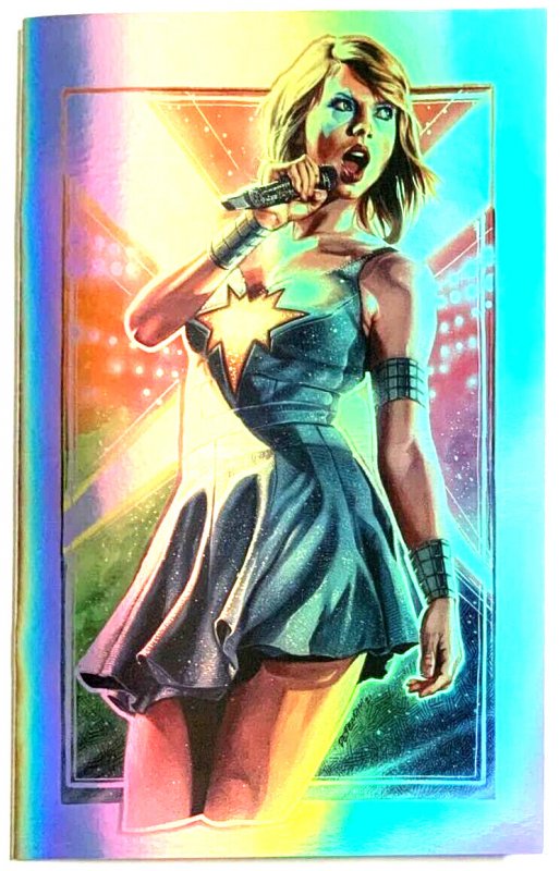 FEMALE FORCE TAYLOR SWIFT STEVEN DEFENDINI EXCLUSIVE CHROME VIRGIN VARIANT NM.